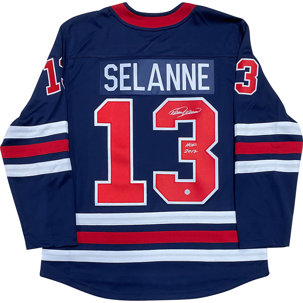 Teemu Selanne Signed Official NHL Reebok Jersey Auto PSA/DNA