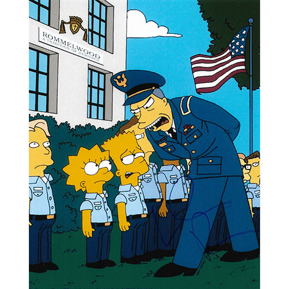 Willem Dafoe Autographed 'The Simpsons' 8X10 Photo