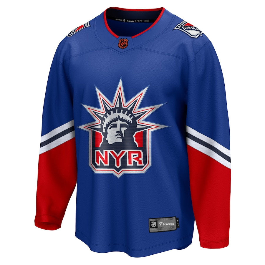 Fanatics Men's New York Rangers Home Jersey Blue LRG