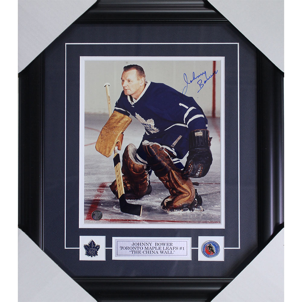Johnny Bower Blue jersey Toronto Maple Leafs NHL Legends 6 by McFarlan