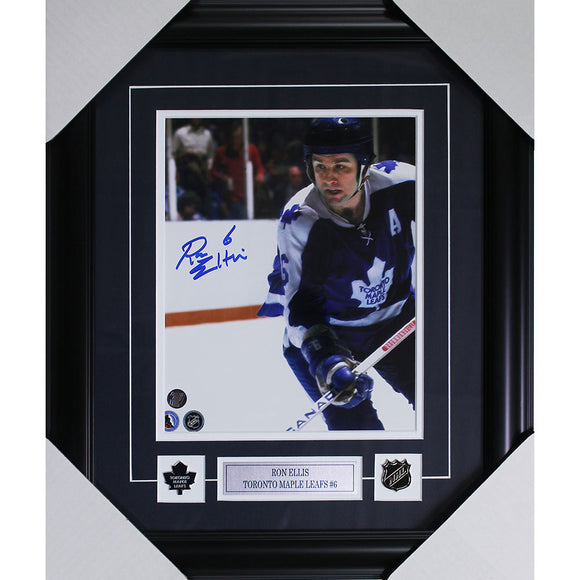 Ron Ellis (deceased) Framed Autographed Toronto Maple Leafs 8X10 Photo