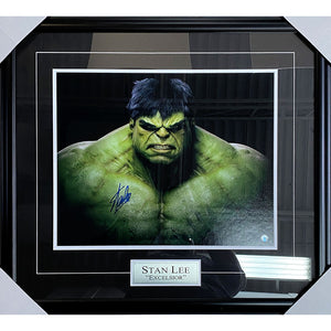 Stan Lee (deceased) Framed Autographed "Hulk" 16X20 Photo