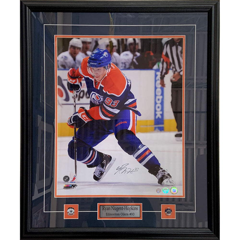 Ryan Nugent-Hopkins #93 - Autographed 2018-19 Edmonton Oilers vs