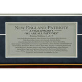 New England Patriots Framed Multi-Signed Limited-Edition 20X24 Tom Brady Photo