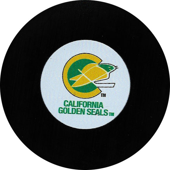 California Golden Seals Old Logo Puck