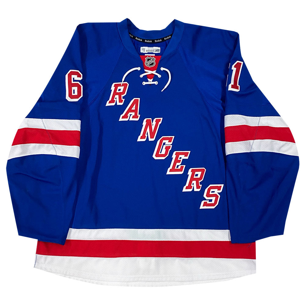 Rick Nash - 2014 Stadium Series - New York Rangers - White Game-Worn Jersey  - Worn in First Period - 1/26/14 & 1/29/14 - NHL Auctions