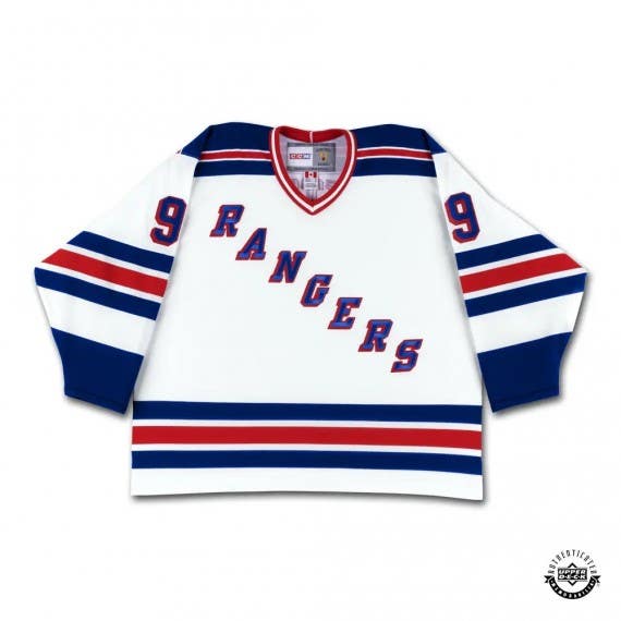 90's Wayne Gretzky New York Rangers CCM NHL Jersey Size Large – Rare VNTG