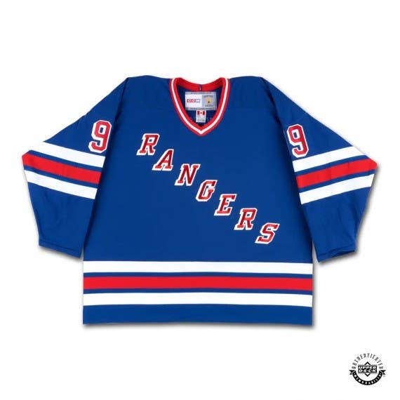 Adam Fox New York Rangers Autographed Blue Adidas Jersey