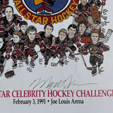 1991 All-Star Celebrity Hockey Challenge Multi-Signed 11X17 Poster