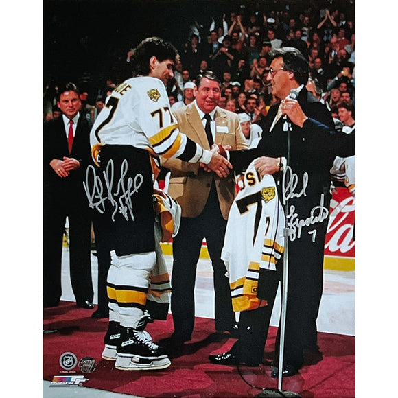 Ray Bourque/Phil Esposito Autographed Boston Bruins 11X14 Combo Photo