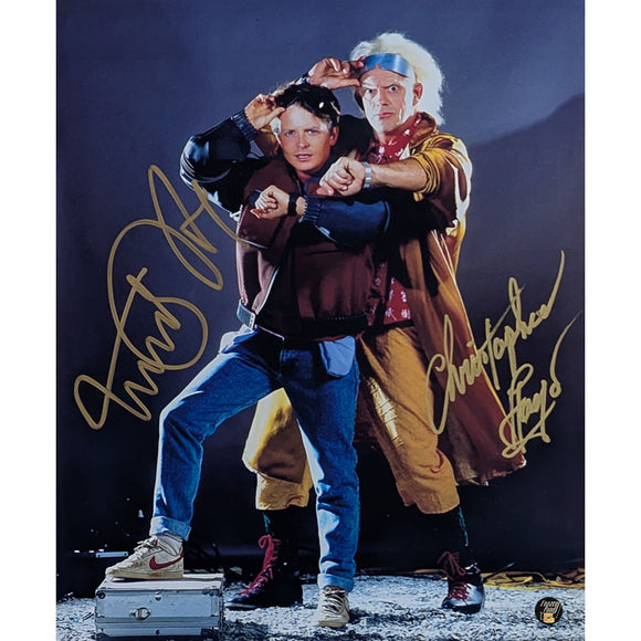 Michael J. Fox/Christopher Lloyd Autographed 