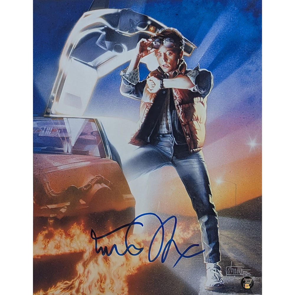 Michael J. Fox/Christopher Lloyd Autographed 
