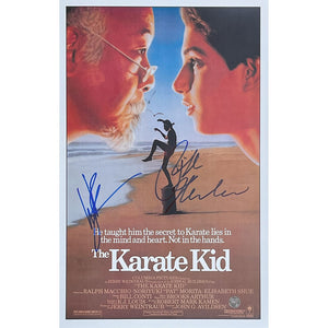 Ralph Macchio/William Zabka Autographed "The Karate Kid" 11X17 Movie Poster