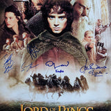 "Lord of the Rings - The Fellowship of the Rings" 13X19 Poster - 5 Autographs