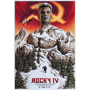 Dolph Lundgren Autographed 13X19 "Rocky 4" Movie Poster