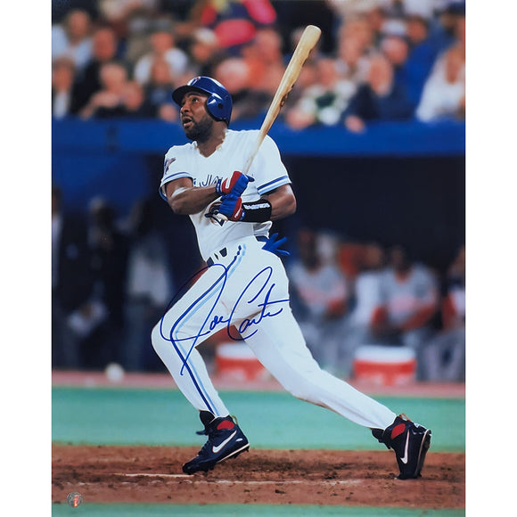 Joe Carter Autographed Toronto Blue Jays 16X20 Photo (Swing)
