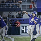 Kirk Cousins Autographed Minnesota Vikings Limited-Edition 16X20 Photo