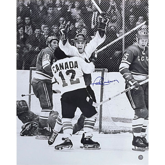 Paul Henderson Autographed 1972 Summit Series 16X20 Photo