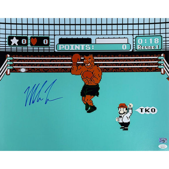 Mike Tyson Autographed 16X20 Photo (Punch-Out)