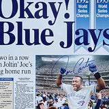 Joe Carter Autographed Toronto Blue Jays 17.5X30 Photo