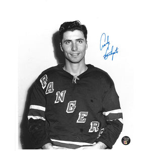 Andy Bathgate (deceased) Autographed New York Rangers 8X10 Photo