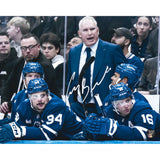 Craig Berube Autographed Toronto Maple Leafs 8X10 Photo (Coaching)