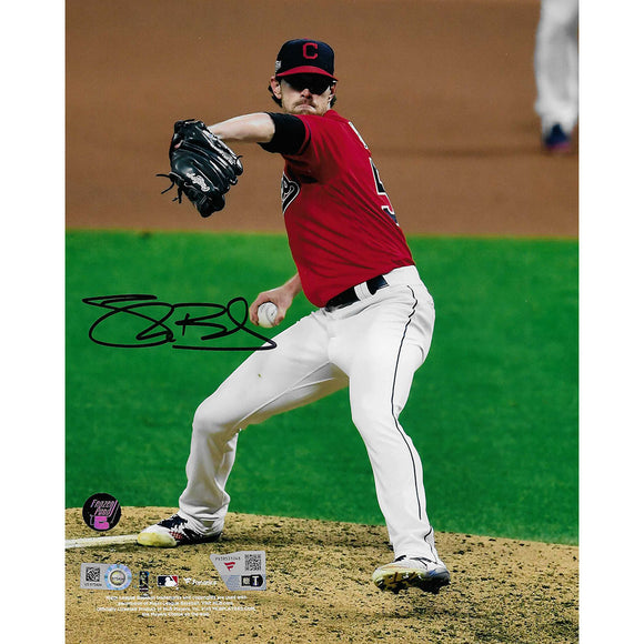 Shane Bieber Autographed Cleveland Guardians 8X10 Photo