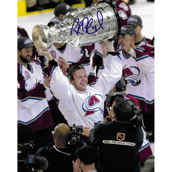 Rob Blake Autographed Colorado Avalanche 8X10 Photo (w/Cup)