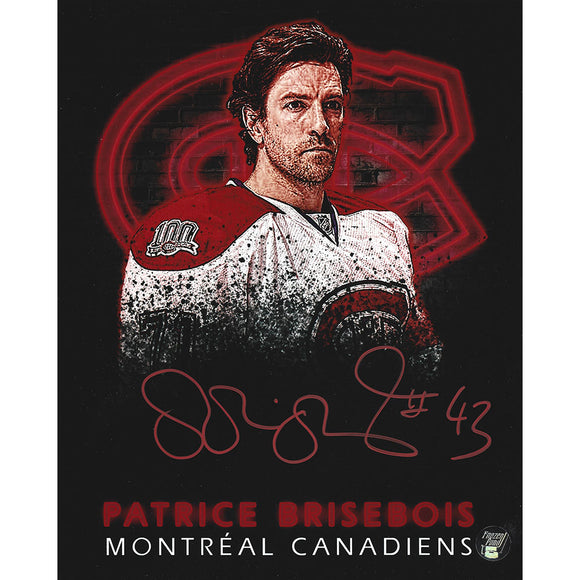 Patrice Brisebois Autographed Montreal Canadiens 8X10 Photo (Collage)