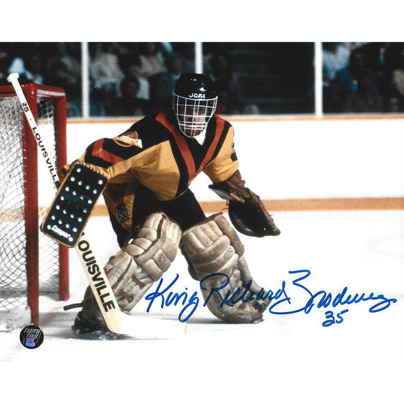 Richard Brodeur Autographed Vancouver Canucks 8X10 Photo