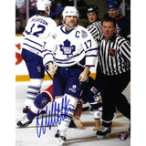 Wendel Clark Autographed Toronto Maple Leafs 8X10 Photo (After Fight)