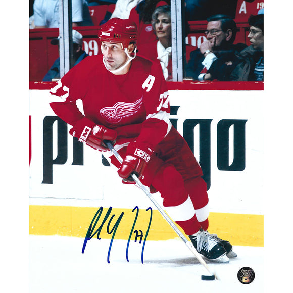 Paul Coffey Autographed Detroit Red Wings 8X10 Photo