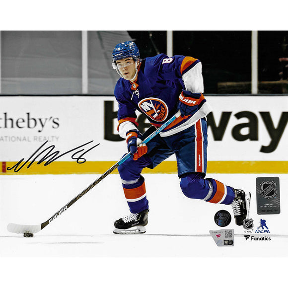 Noah Dobson Autographed New York Islanders 8X10 Photo