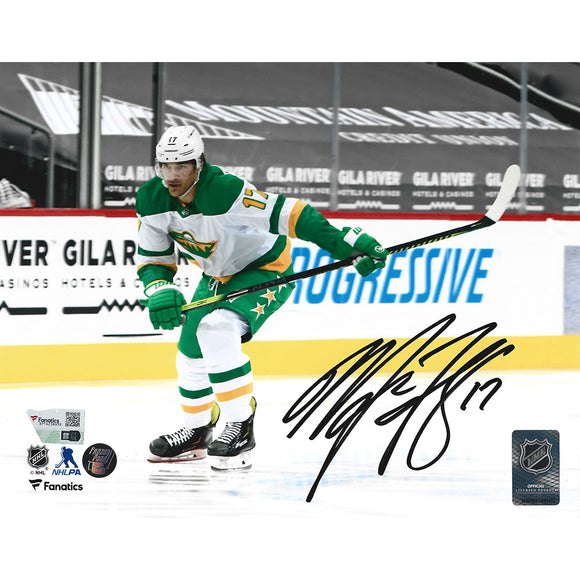 Marcus Foligno Autographed Minnesota Wild 8X10 Photo