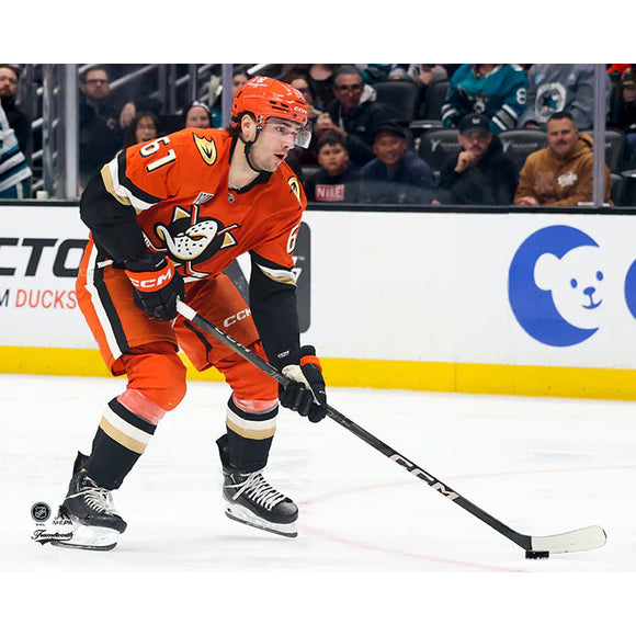 Pre-Order - Cutter Gauthier Autographed Anaheim Ducks 8X10 Photo (Horizontal)