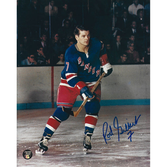 Rod Gilbert (deceased) Autographed New York Rangers 8X10 Photo