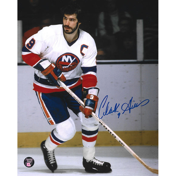 Clark Gillies (deceased) Autographed New York Islanders 8X10 Photo