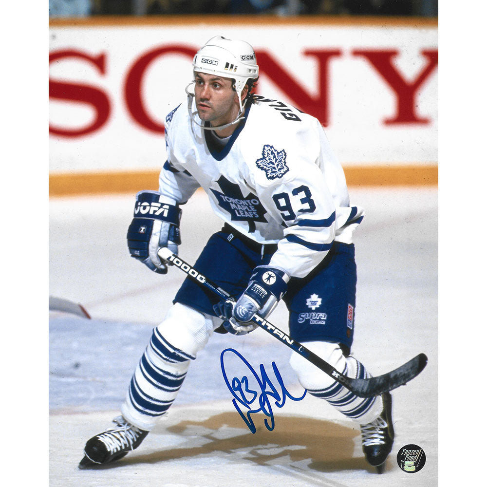 Doug Gilmour Autographed Toronto Maple Leafs 8X10 Photo (Sony Boards ...