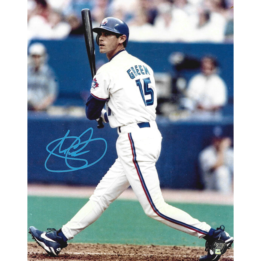 Shawn Green Autographed Toronto Blue Jays 8X10 Photo – Frozen Pond