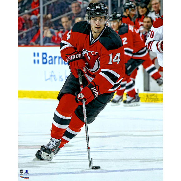 Pre Order Adam Henrique Autographed New Jersey Devils 8X10 Photo Frozen Pond