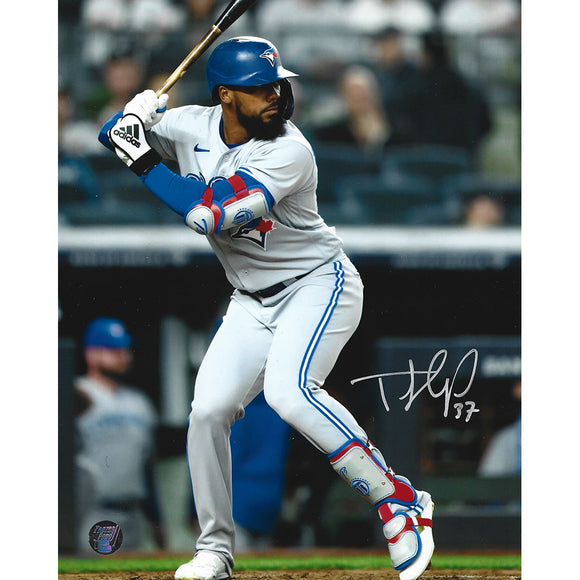 Teoscar Hernandez Autographed Toronto Blue Jays 8X10 Photo (Grey)