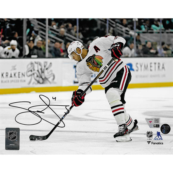 Seth Jones Autographed Chicago Blackhawks 8X10 Photo