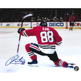 Patrick Kane Autographed Chicago Blackhawks 8X10 Photo (Back)