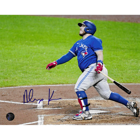 Alejandro Kirk Autographed Toronto Blue Jays 8X10 Photo (Swing)