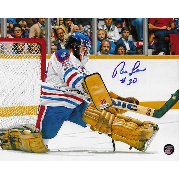 Ron Low Autographed Edmonton Oilers 8X10 Photo