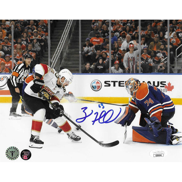 Brad Marchand Autographed Florida Panthers 8X10 Photo (vs. Oilers)