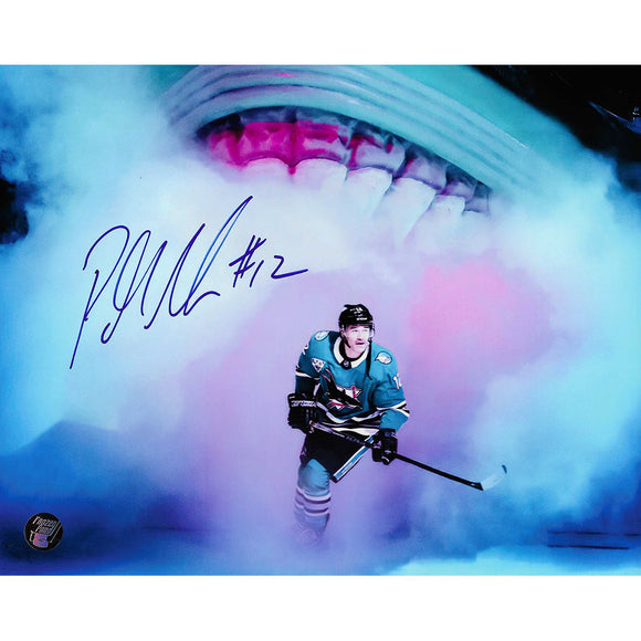 Patrick Marleau Autographed San Jose Sharks 8X10 Photo (Shark's Mouth)