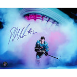 Patrick Marleau Autographed San Jose Sharks 8X10 Photo (Shark's Mouth)