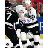 Marty McSorley Autographed Los Angeles Kings 8X10 Photo (Fight)