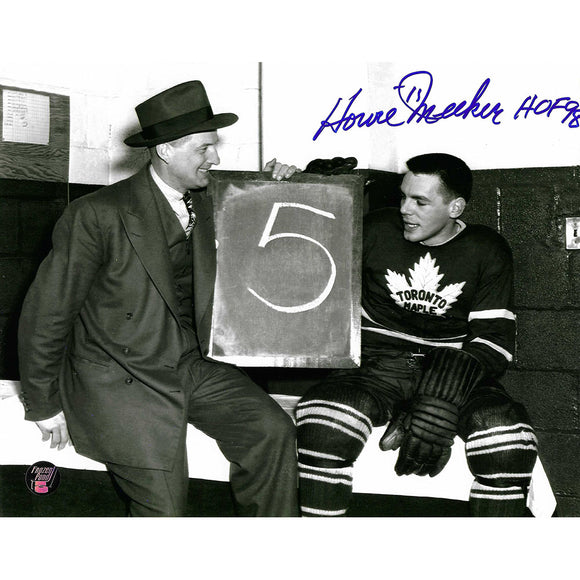 Howie Meeker (deceased) Autographed Toronto Maple Leafs 8X10 Photo